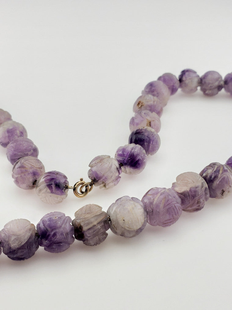 GF Amethyst Lotus Shaped Strand