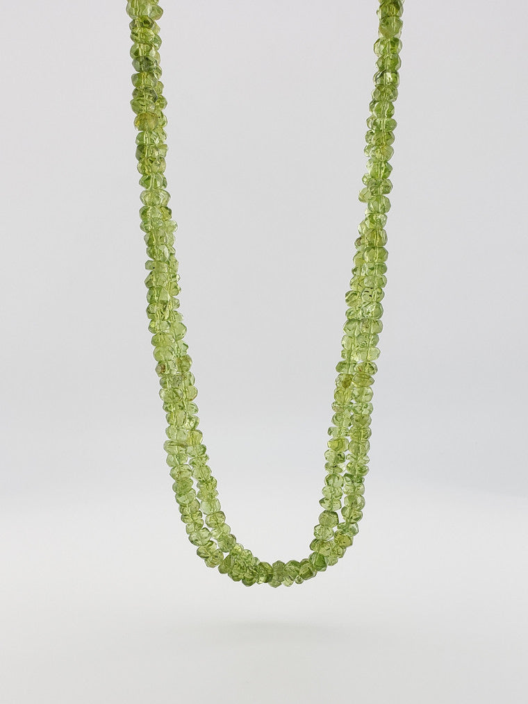 Faceted Peridot Strand