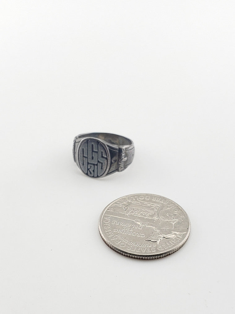 Vintage 1931 “CSG” Silver Class Ring