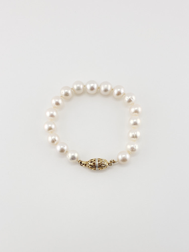 White Pearl Bracelet #7