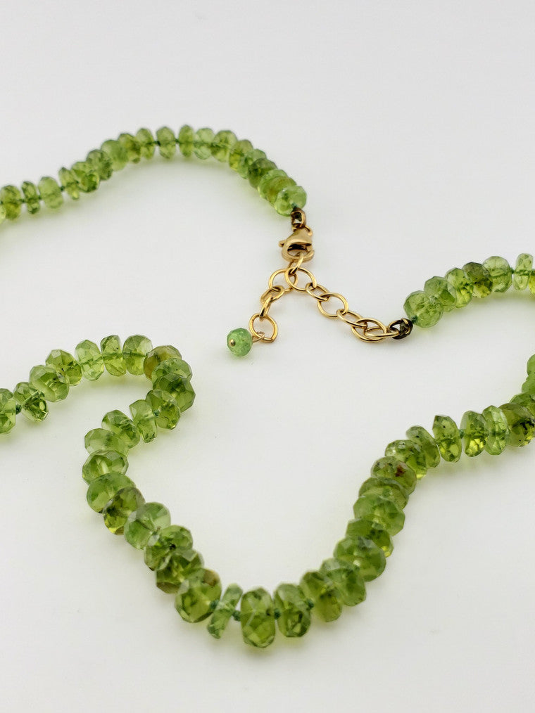 GF Faceted Peridot Strand