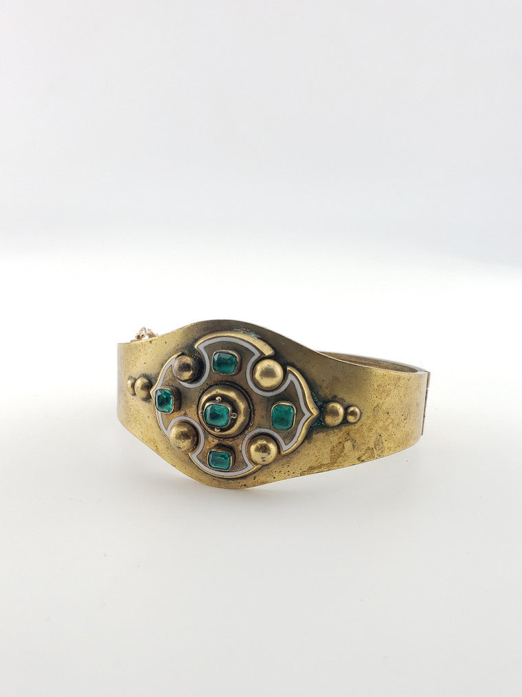 Georgian Style Emerald Cuff