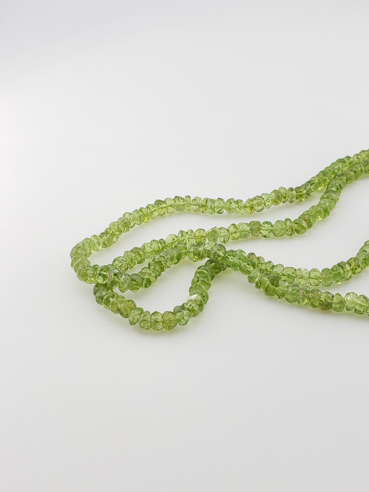 Faceted Peridot Strand