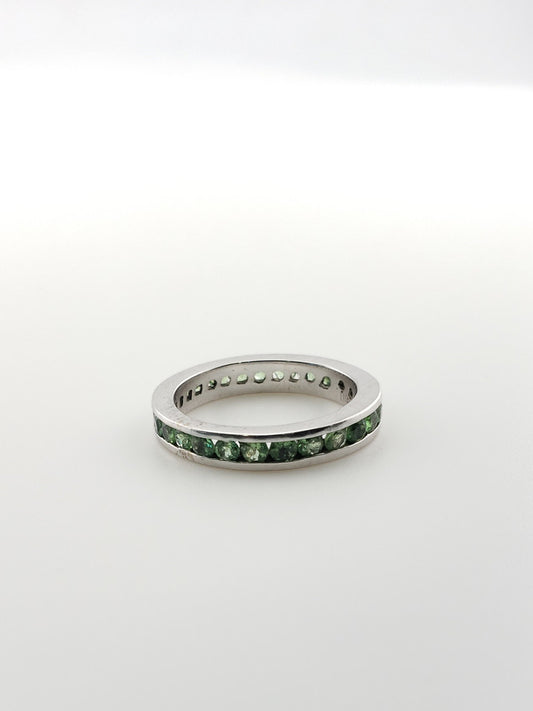 Tsavorite Eternity Band