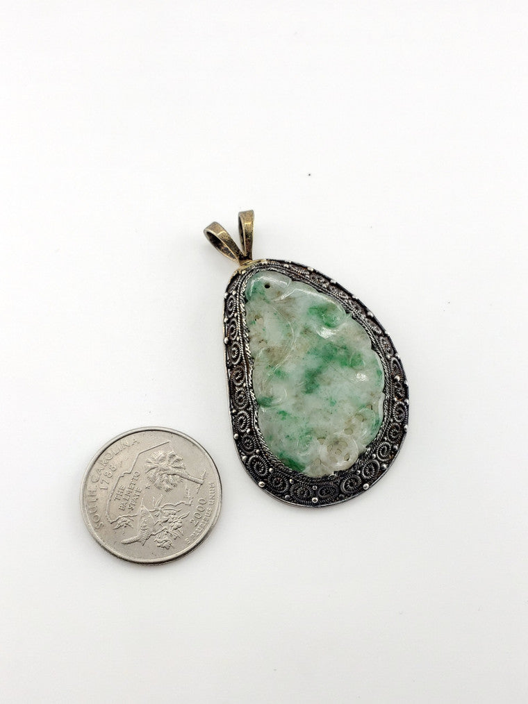 Antique Jade Carving Pendant