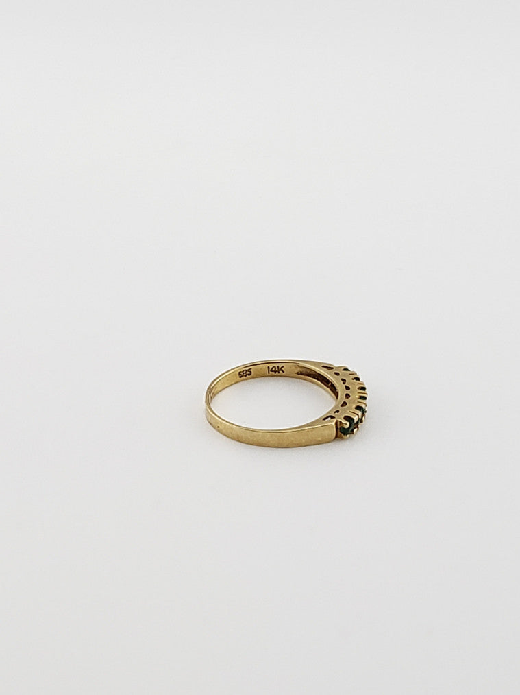 Emerald Row Ring