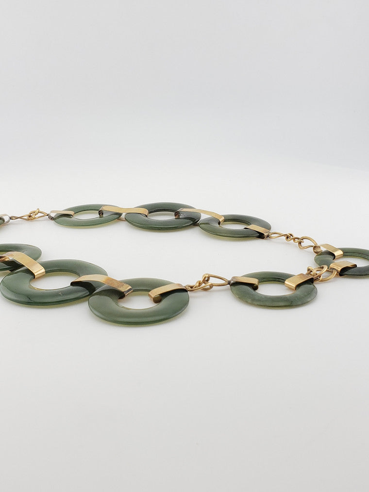 Jade Rings Necklace