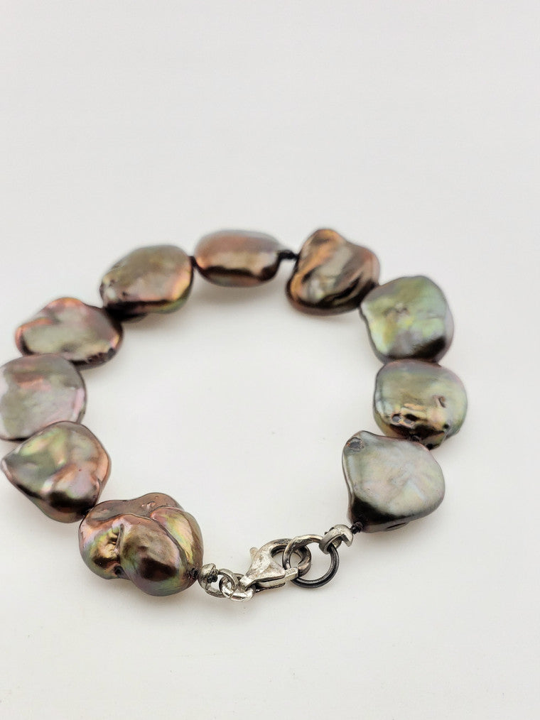 Bias Copper Pearls w/ SS Clasp