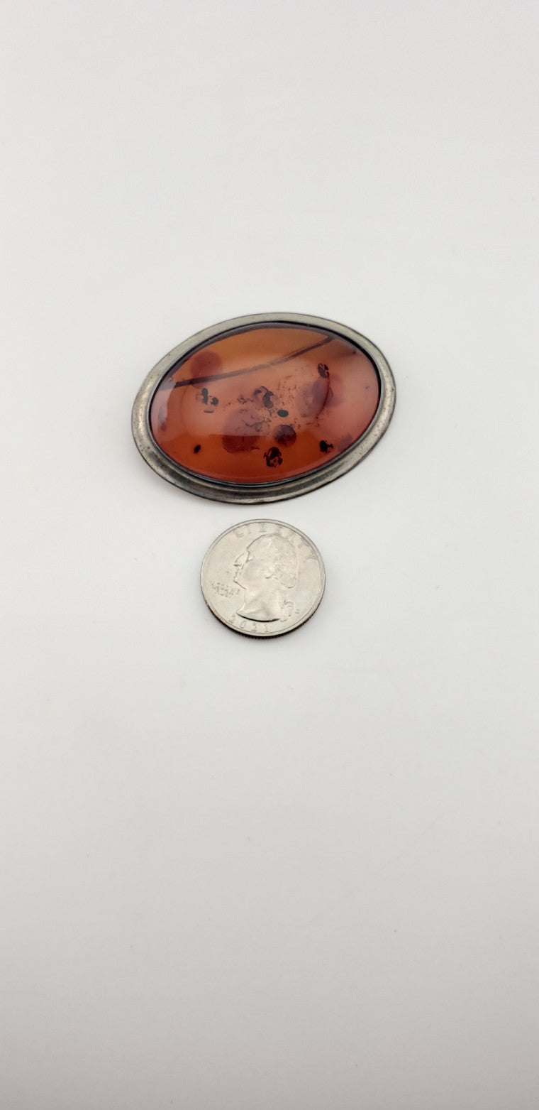 SS Amber Brooch
