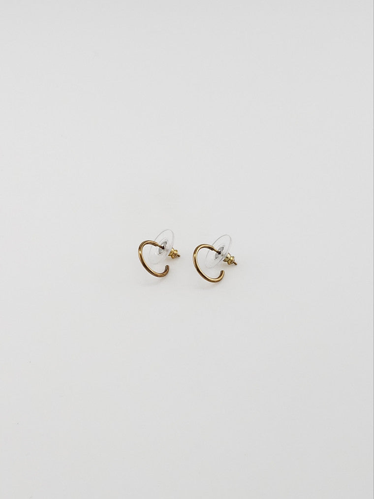 Half Circle Hoop Earrings