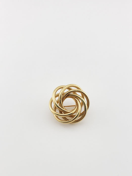 14k Swirl Pin