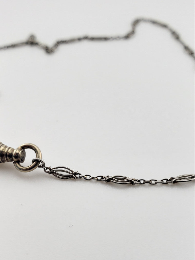 14k WG and Platinum Watch Chain