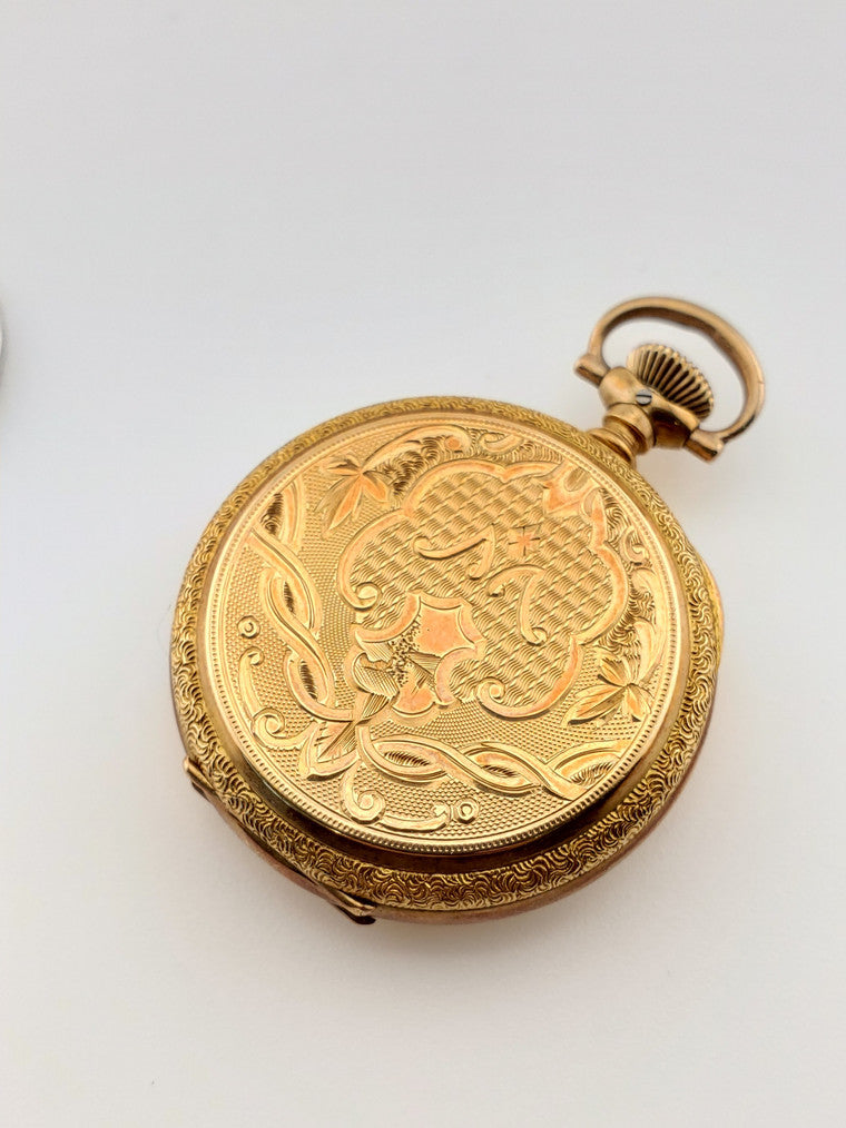 Hampden Engraved Pocket Watch