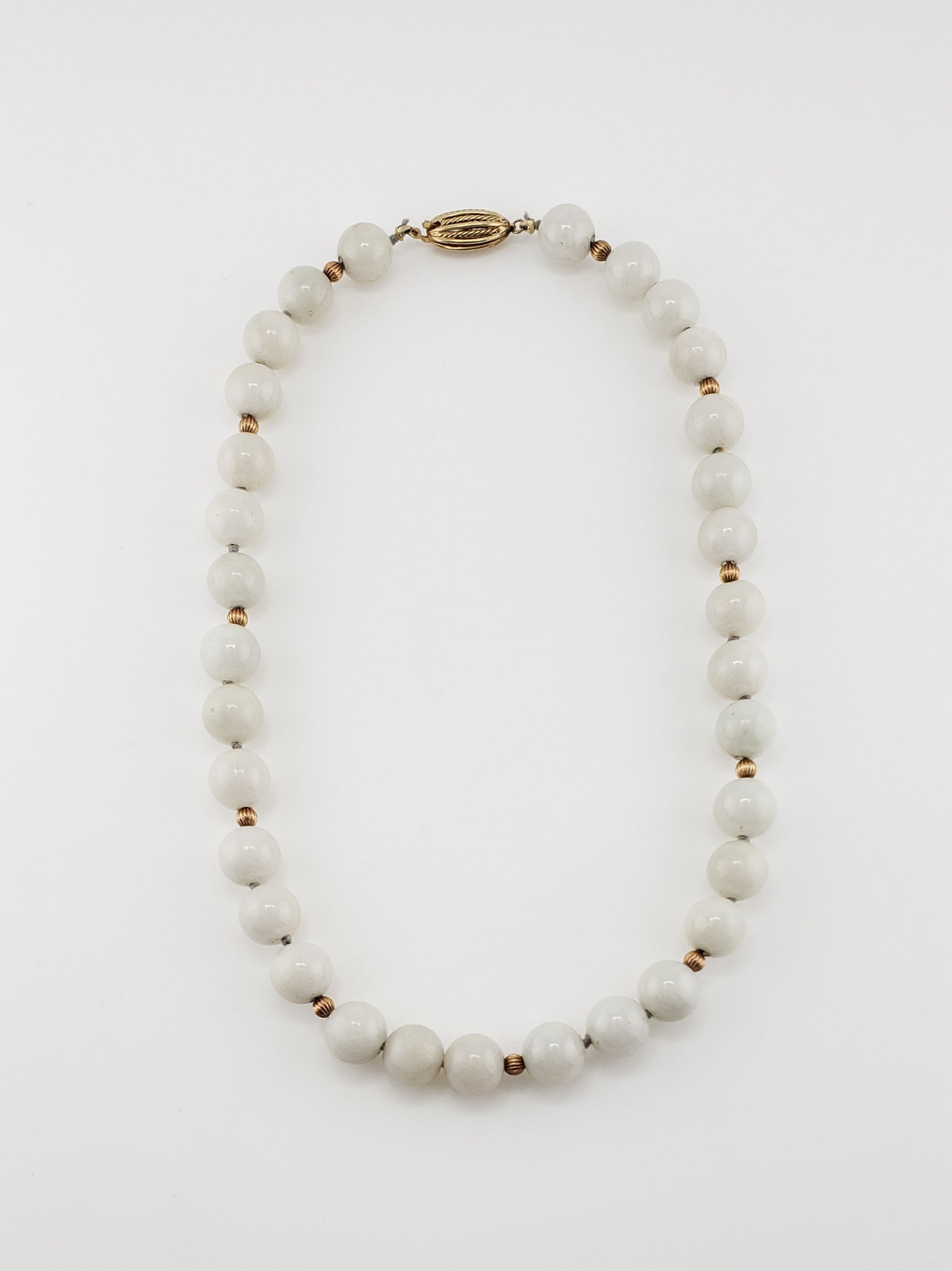 Mutton Fat Jadeite Strand