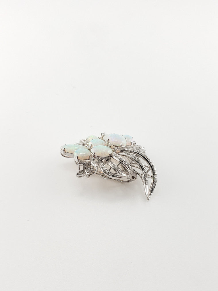 Opal Bouquet Brooch