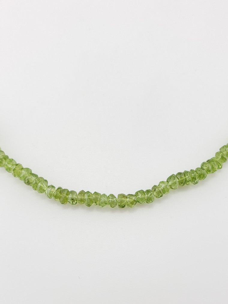 Faceted Peridot Strand