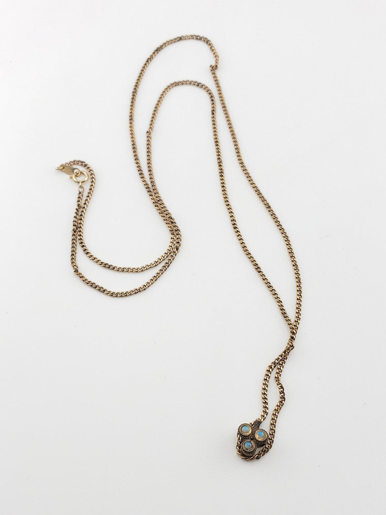 Opal Slide Gold Chain