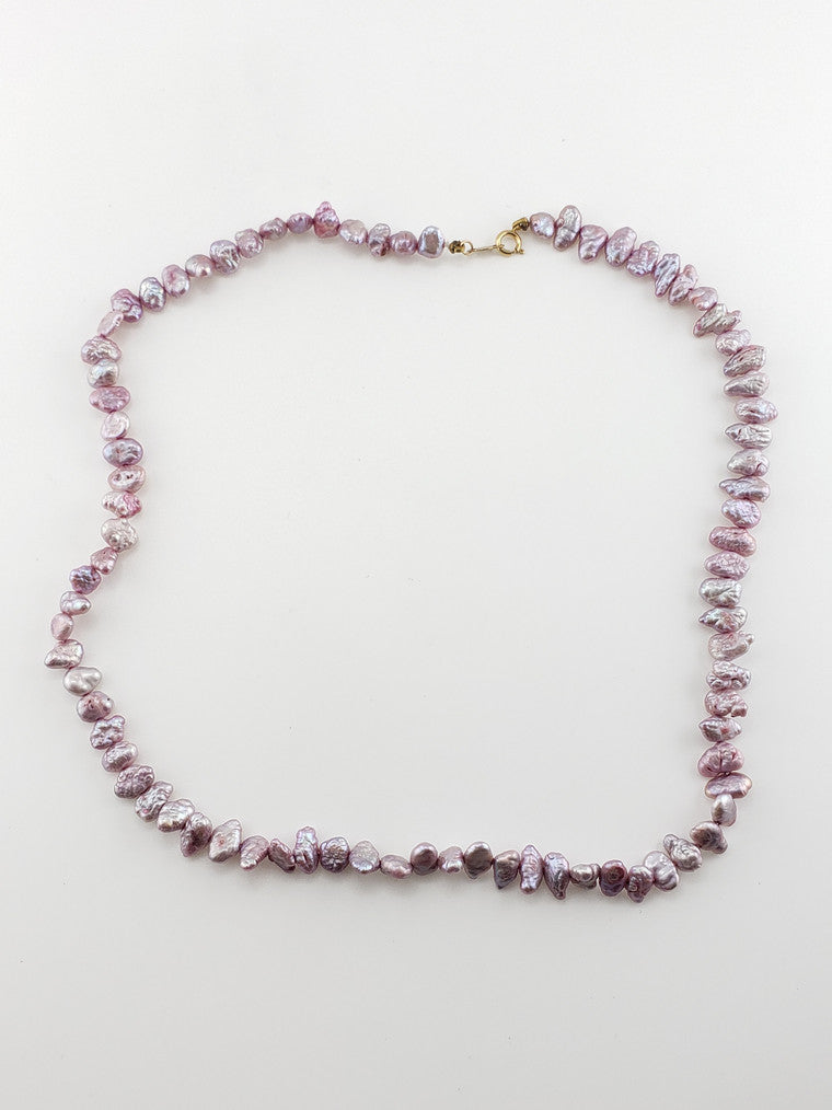 Pearl Strand #10 - Japanese Rice Pink and Lavender