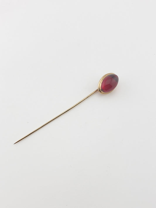 Synthetic Ruby Stickpin