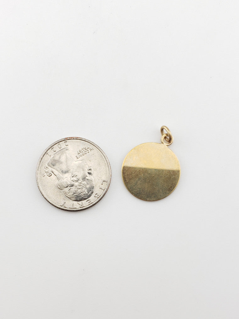 Small Engravable Disc Pendant