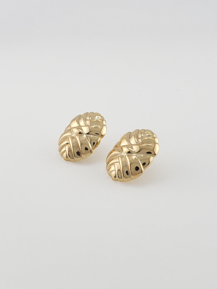 14k Woven Earrings