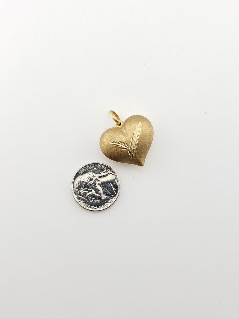 Engraved Puffy Heart