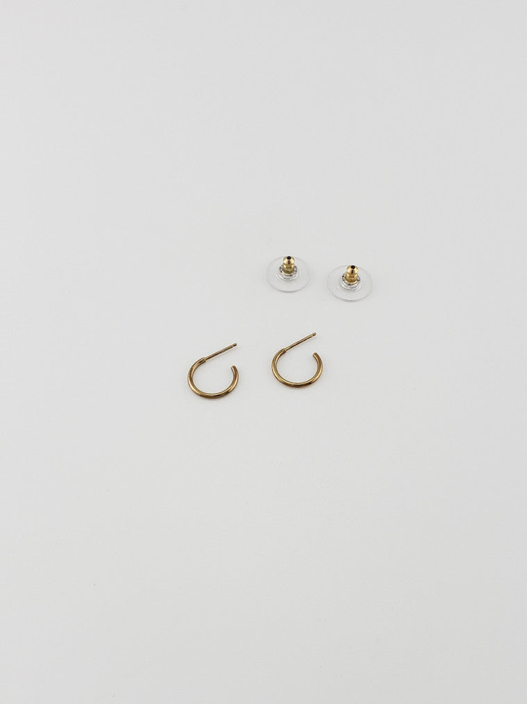 Half Circle Hoop Earrings