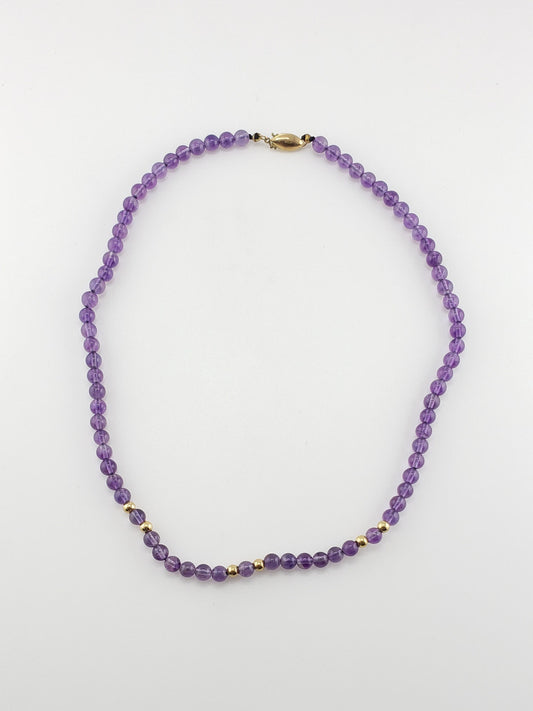 Amethyst Bead Necklace