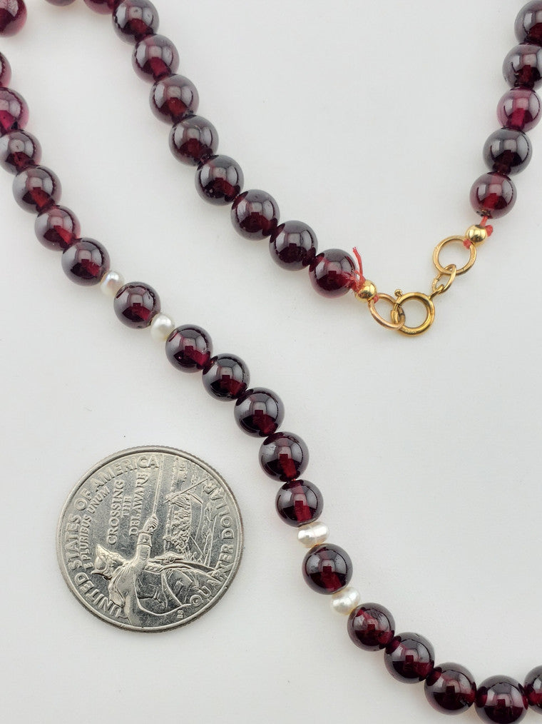 GF Garnet & Pearl Strand