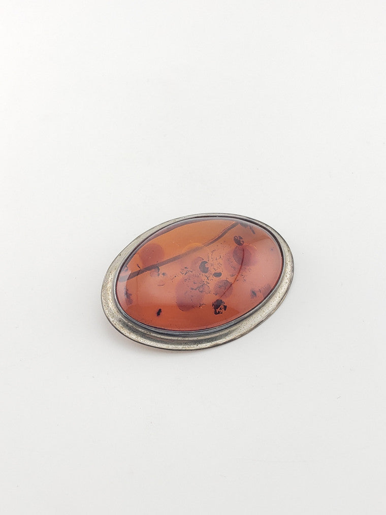 SS Amber Brooch