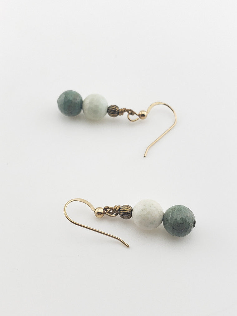 GF Green Gass Earrings