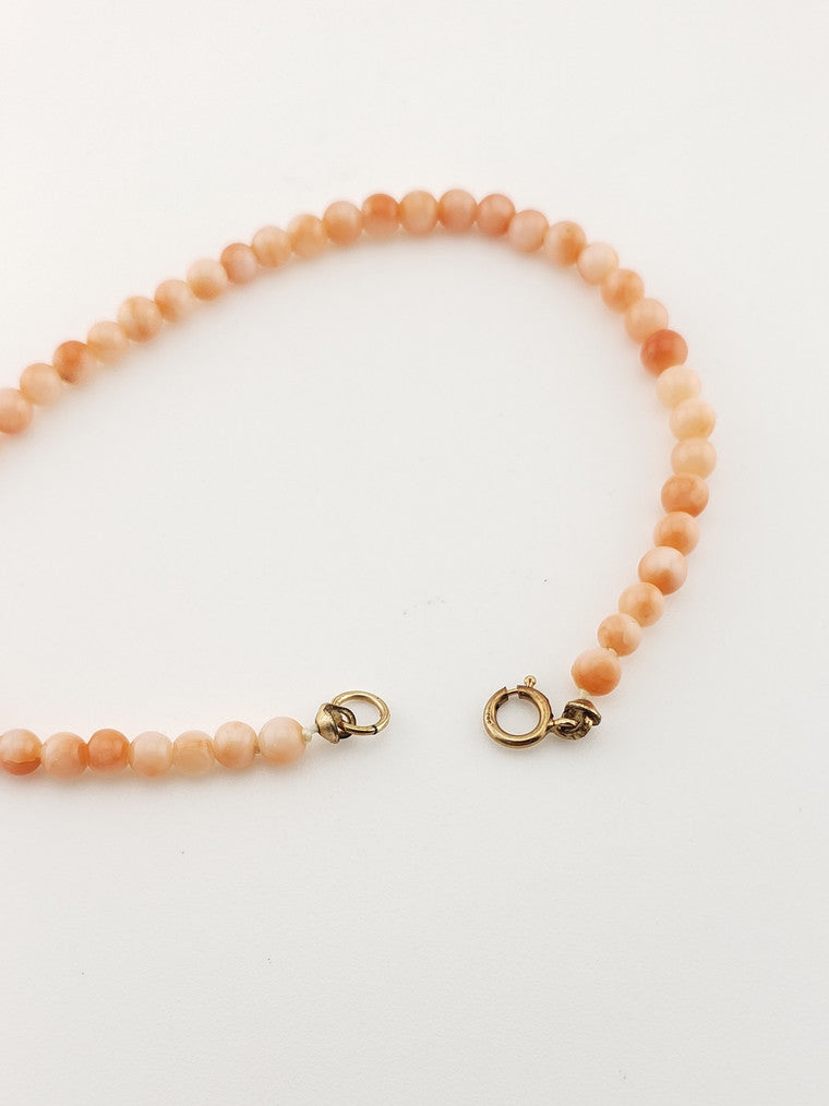 3.5mm Coral Bead Bracelet