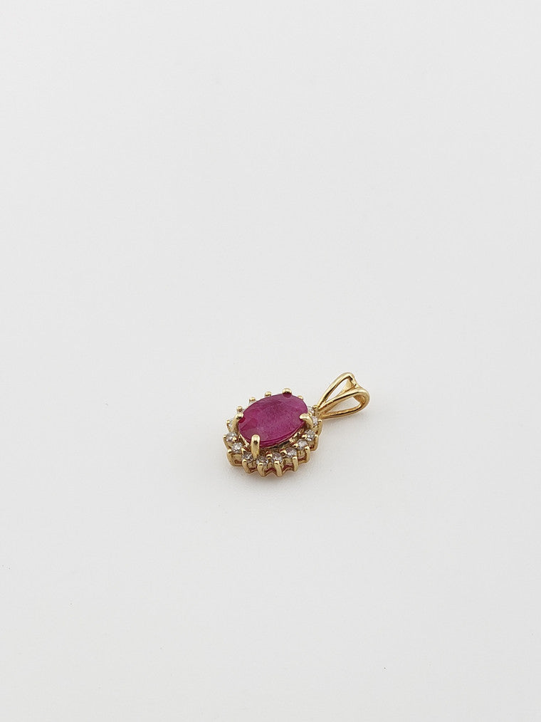Ruby and Diamond Charm