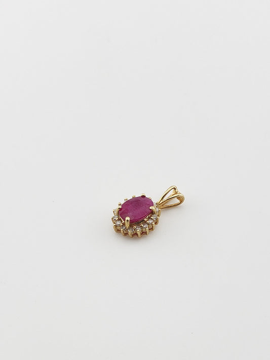 Ruby and Diamond Charm