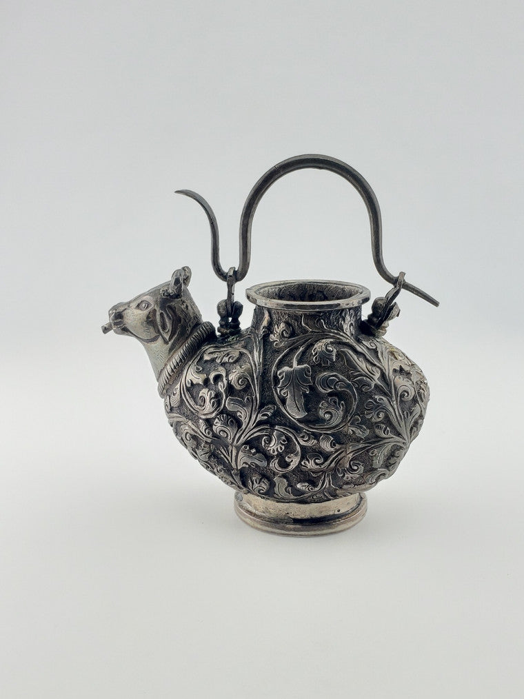 Silver Cow w/ Snake for Holy Water