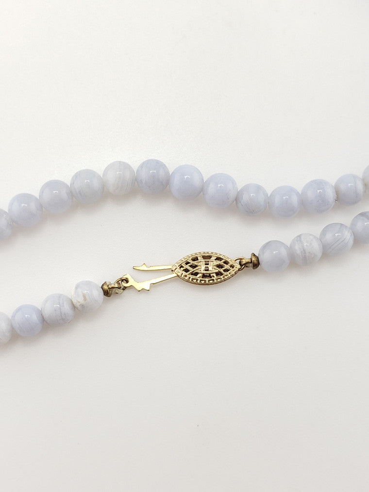 Blue Lace Agate Strand - 28"