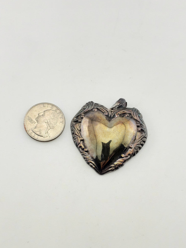 Vintage SS Heart Pendant