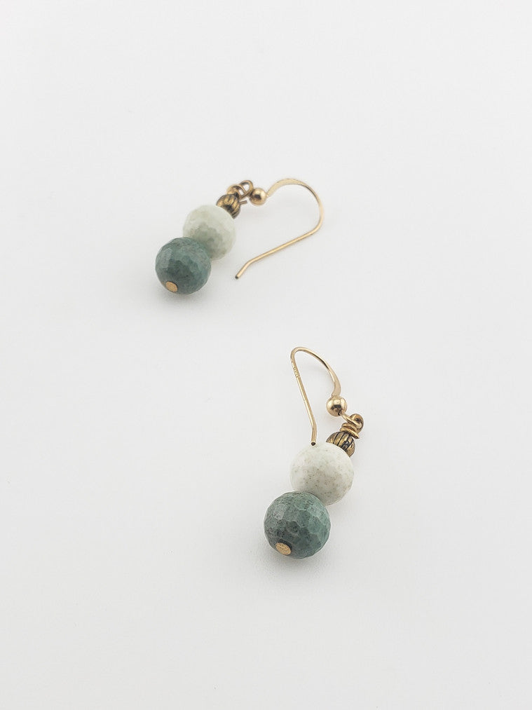 GF Green Gass Earrings