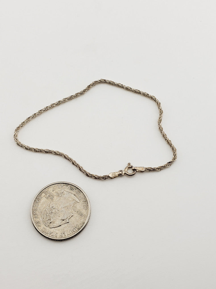SS 2mm Twist Bracelet