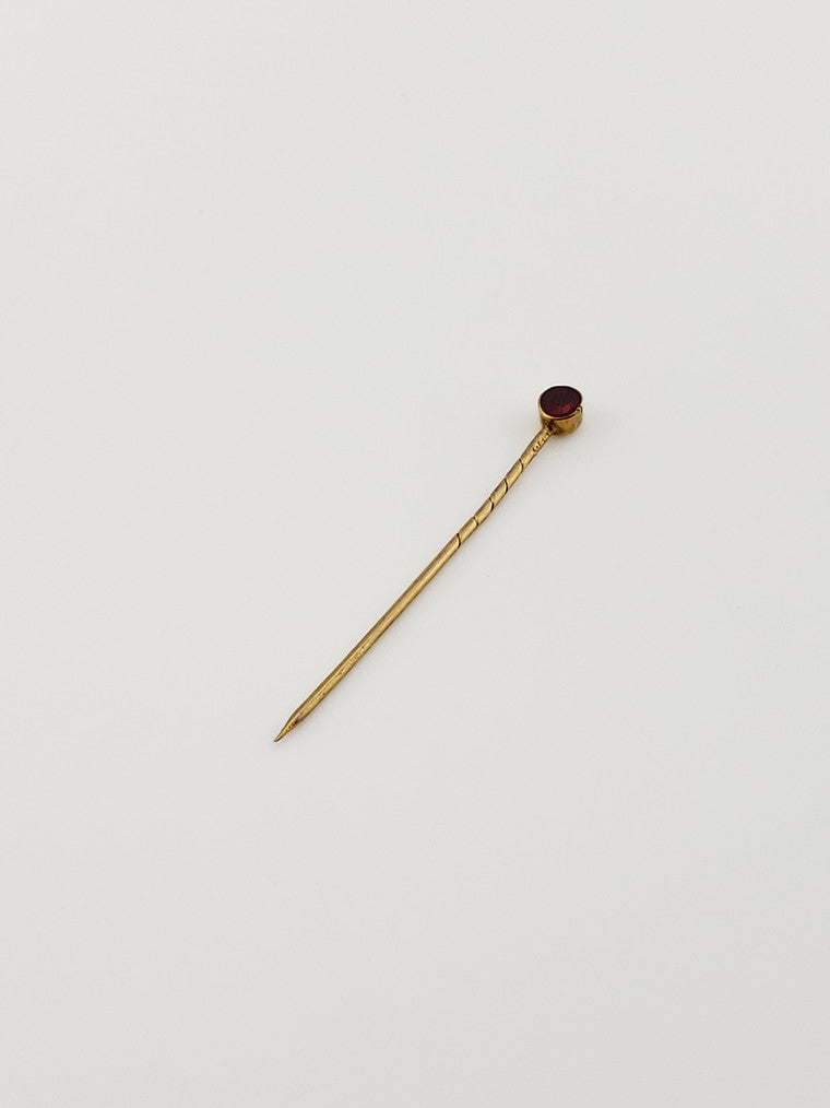 1890 Garnet Lapel Pin