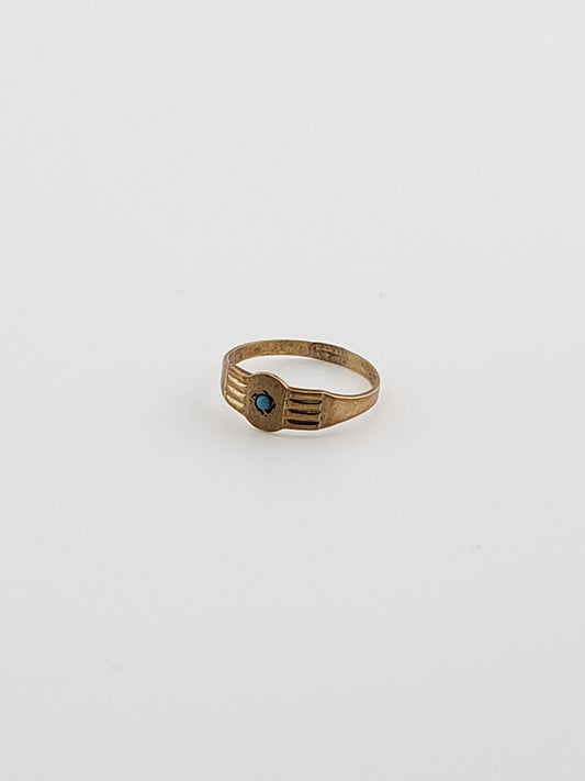 Tiny Turquoise Baby Ring