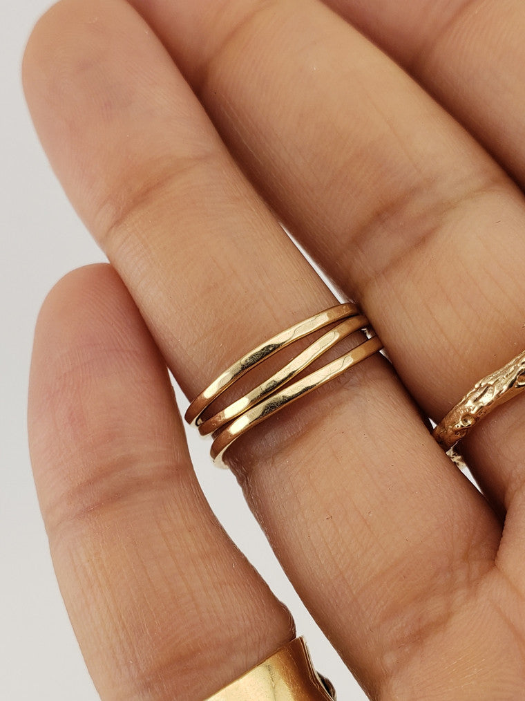 James Avery Gold Stackable Rings