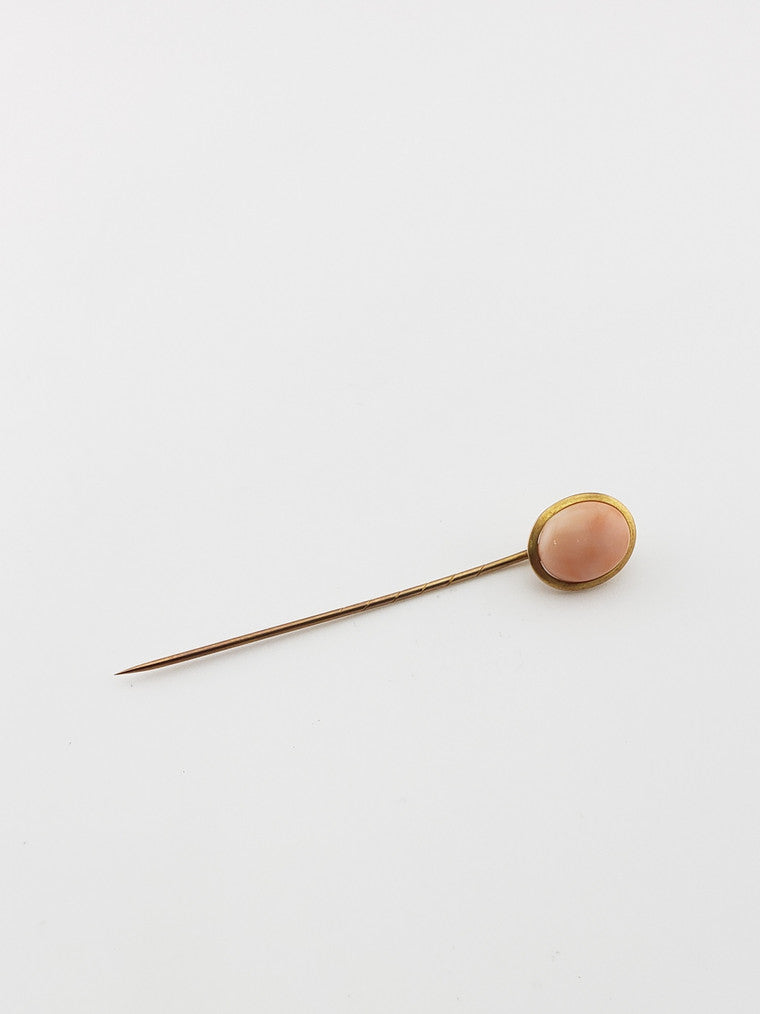 'Angel Skin' Coral Stickpin