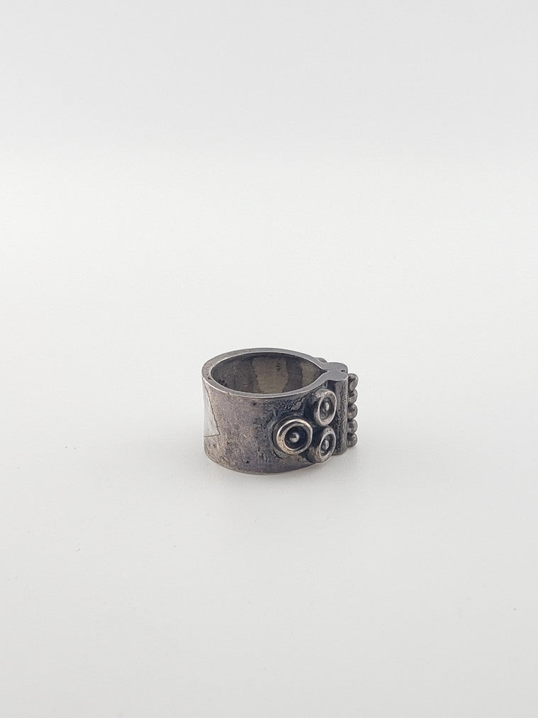 Silver Circles & Bead Band
