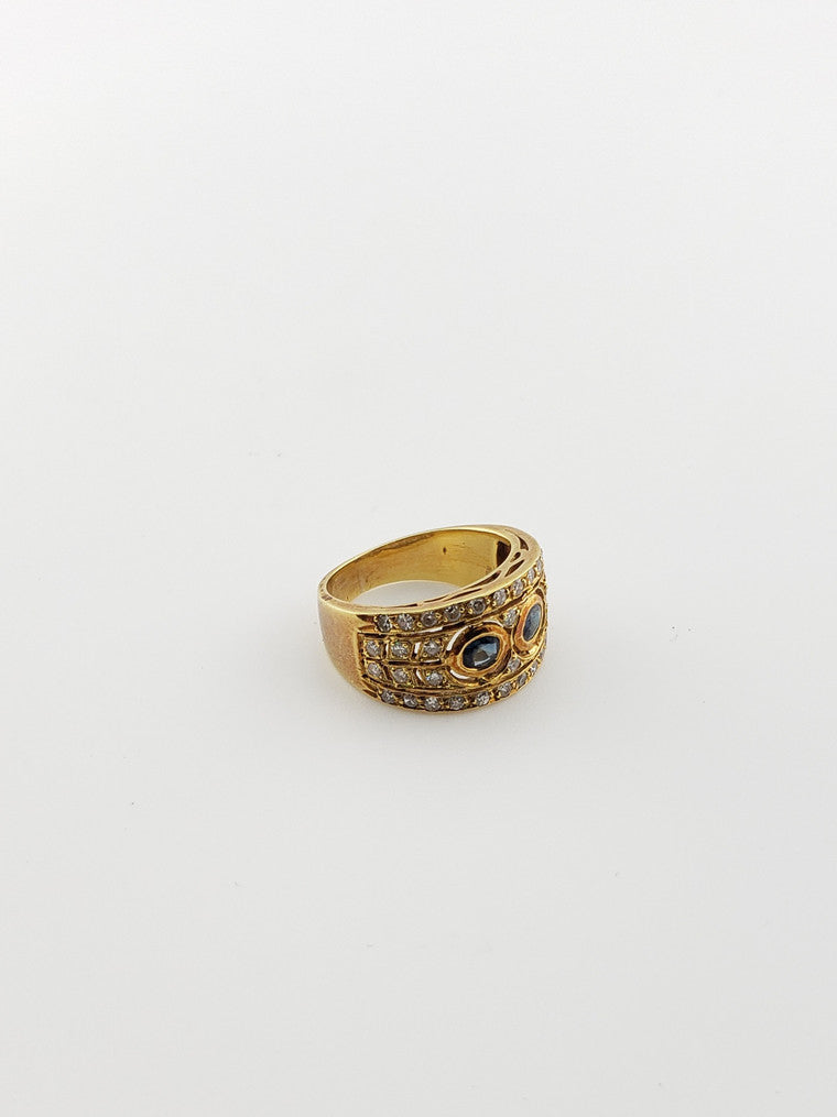 Double Sapphire Ring