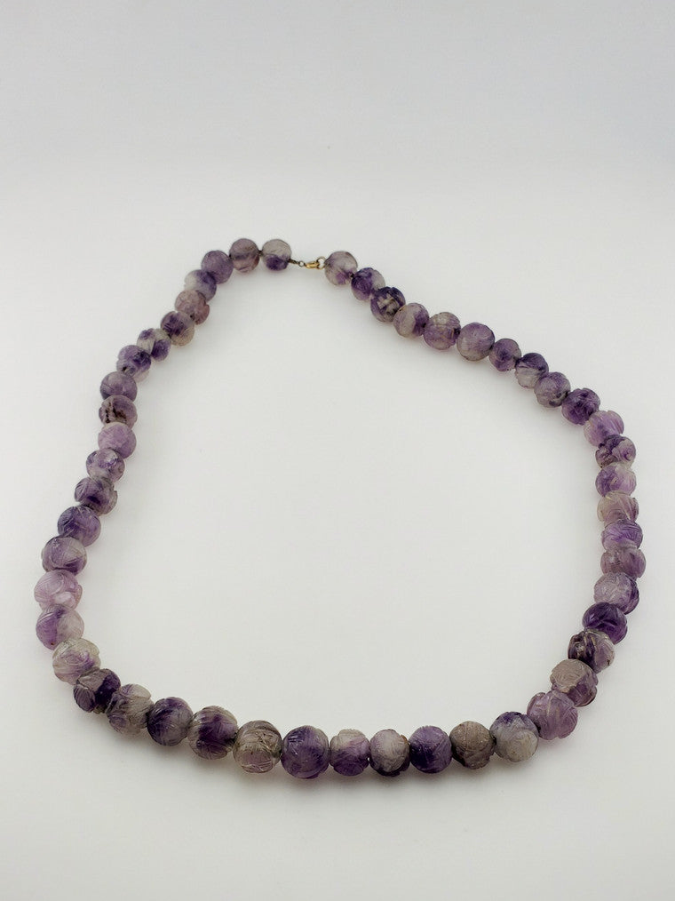 GF Amethyst Lotus Shaped Strand