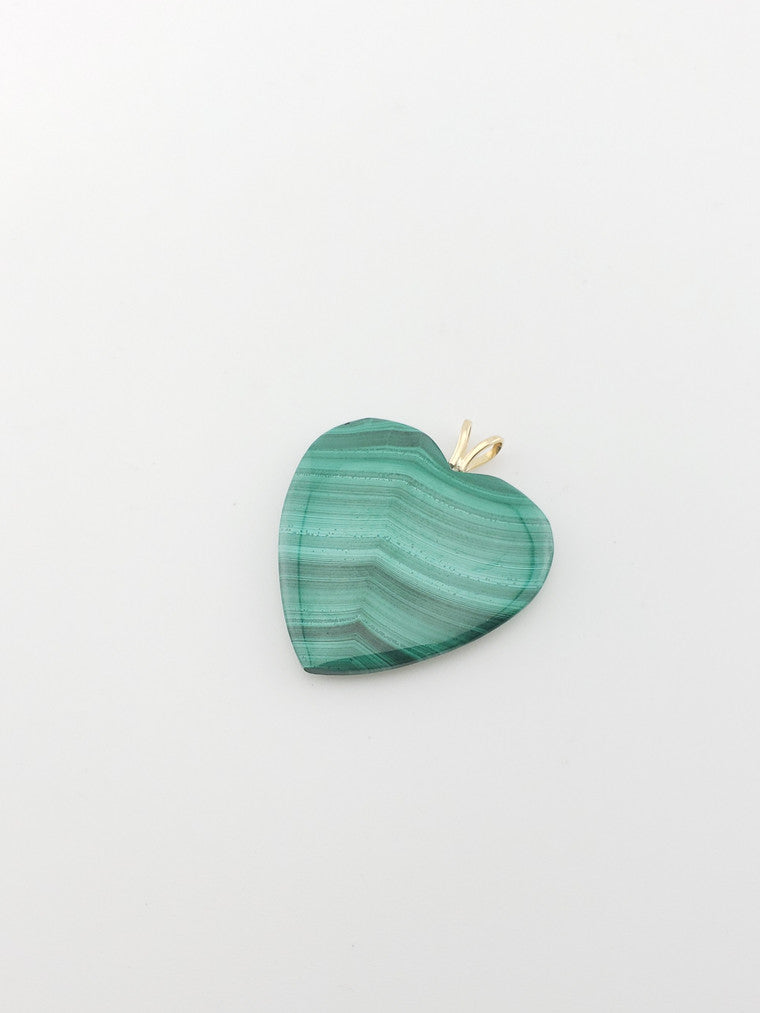 Malachite Heart Pendant