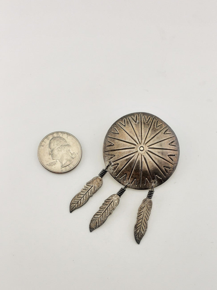 Sterling Feather Pin