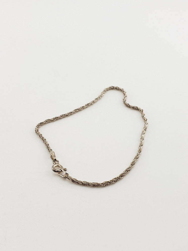 SS 2mm Twist Bracelet