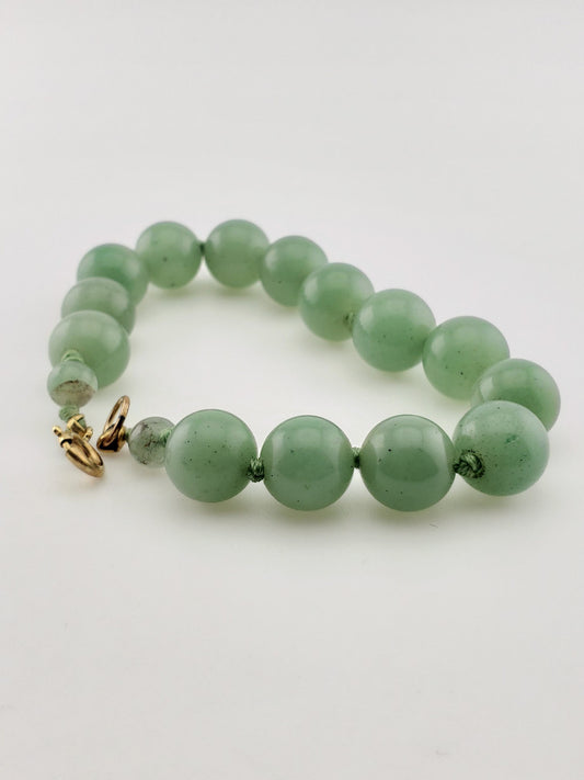 GF Bowenite Serpentine Bead Bracelet